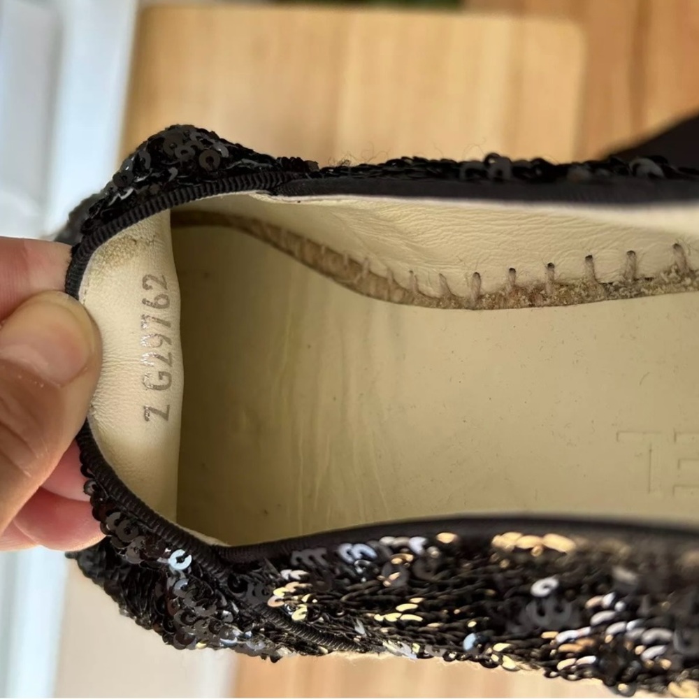 Chanel Black Sequin Espadrilles - Picture 5 of 5